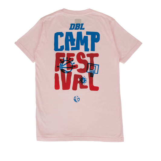 AZA x DBL Camp 24 Series T-Shirt Doodle Typograph - Pink