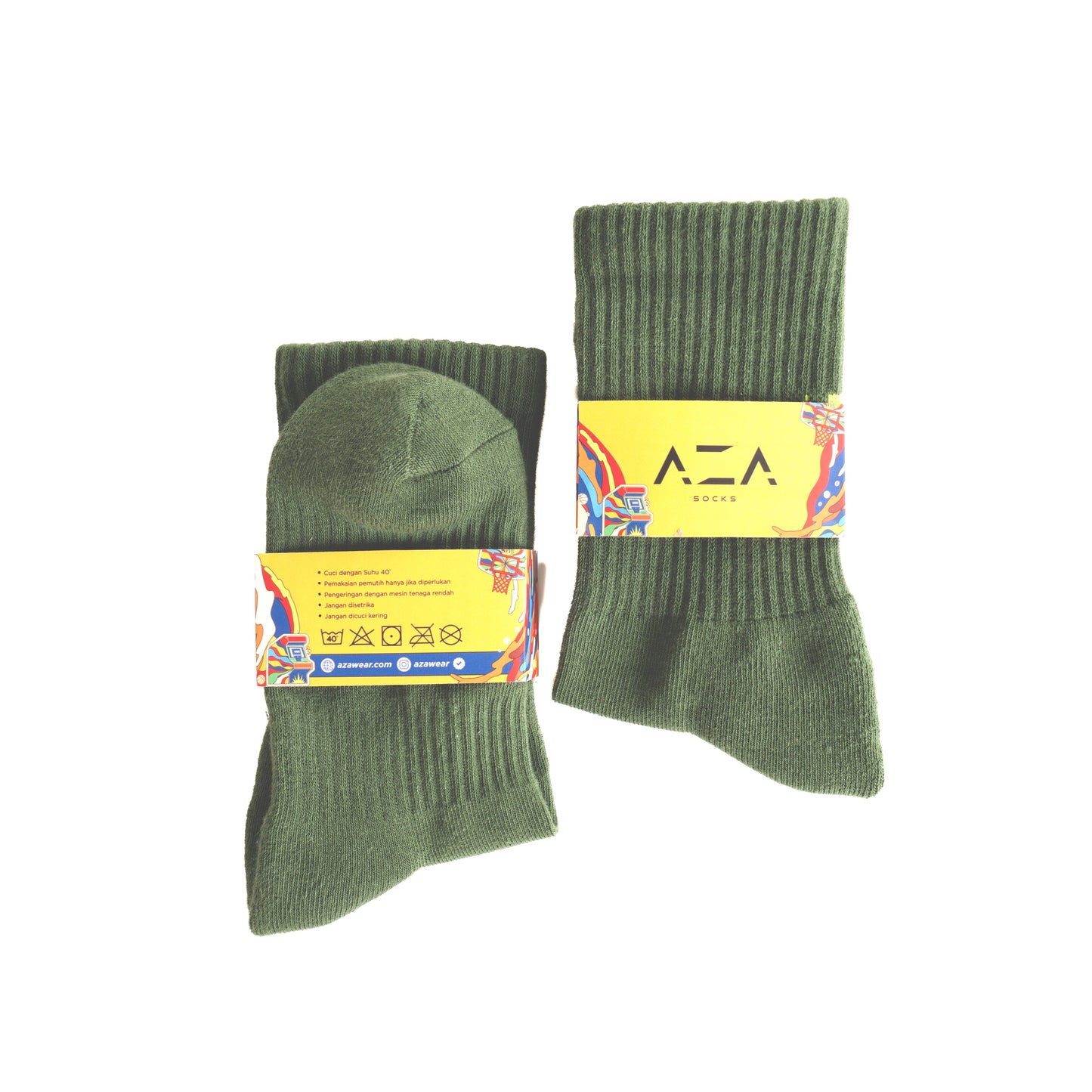 AZA Socks Colorful Edition - Army