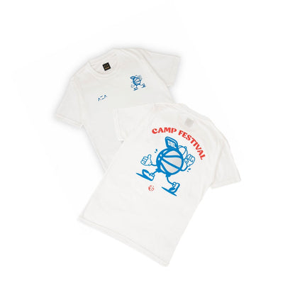 AZA x DBL Camp 24 Series T-Shirt Doodle Basketball - White