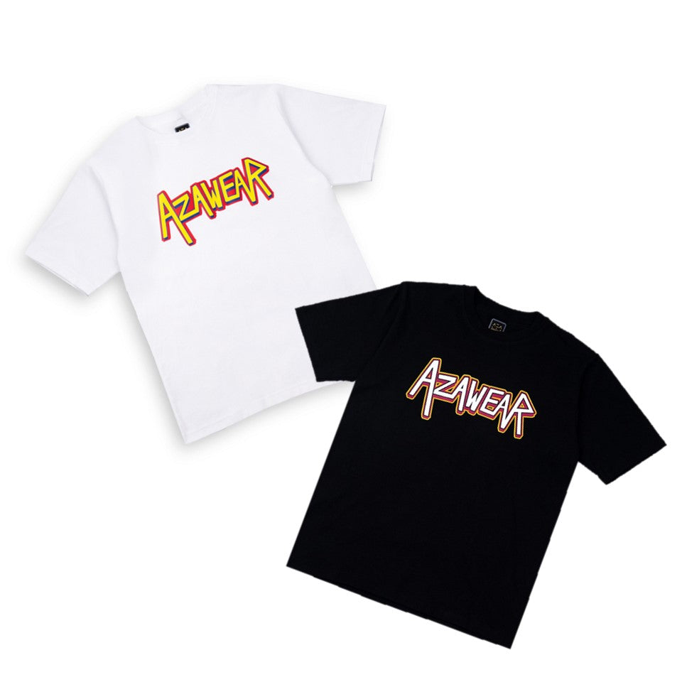 AZA T-Shirt Oversized Multicolor Graphics - Black