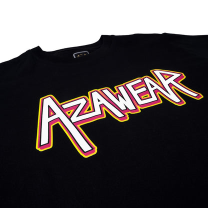 AZA T-Shirt Oversized Multicolor Graphics - Black