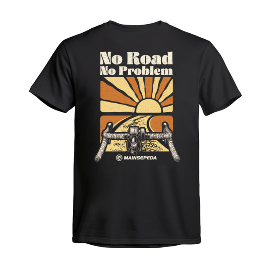 AZA X MAINSEPEDA No Road No Problem T-Shirt - Black