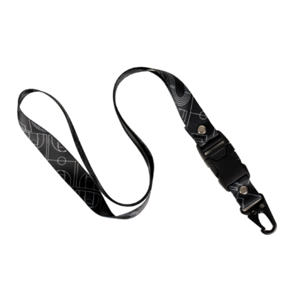 AZA Line Art Lanyard - Black