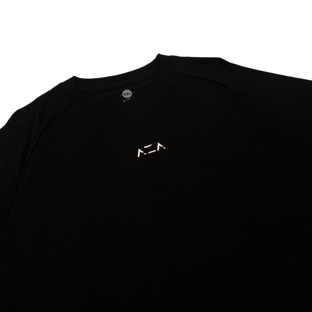 AZA Cutout Essentials Oversized T-Shirt - Black
