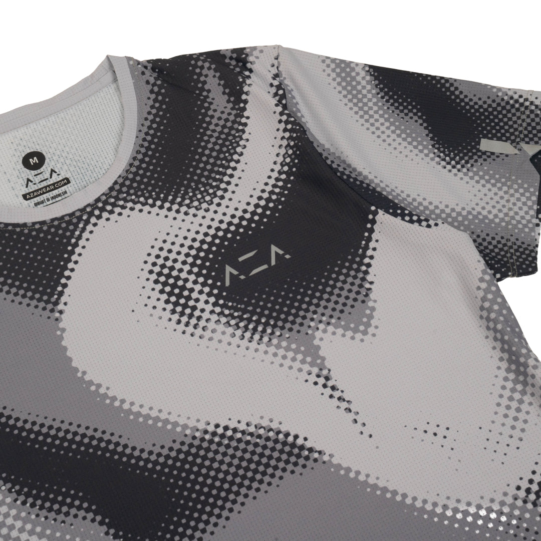 AZA x GFR Allover Print Motion Jersey - Gray