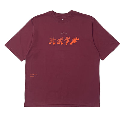 AZA x GFR Tempo Oversize T-Shirt - Red Plum