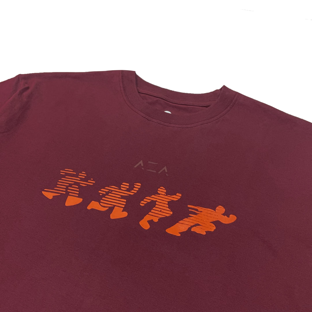 AZA x GFR Tempo Oversize T-Shirt - Red Plum