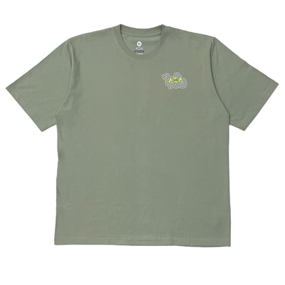 AZA x GFR Sub Topographic Oversize T-Shirt - Green