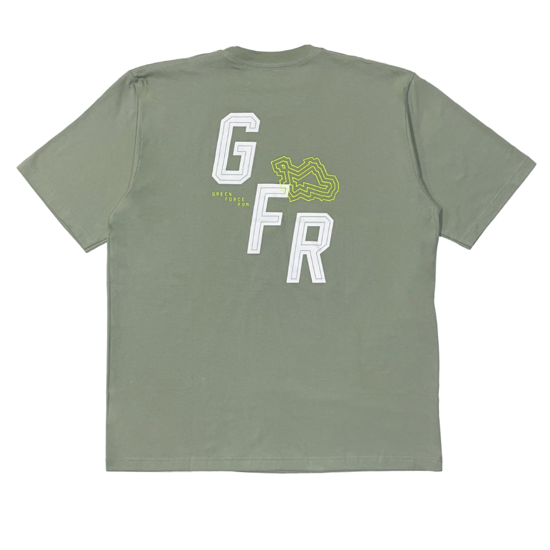 AZA x GFR Sub Topographic Oversize T-Shirt - Green