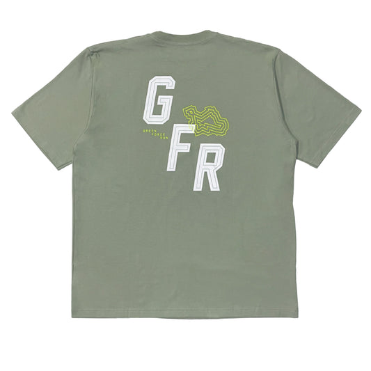 AZA x GFR Sub Topographic Oversize T-Shirt - Green