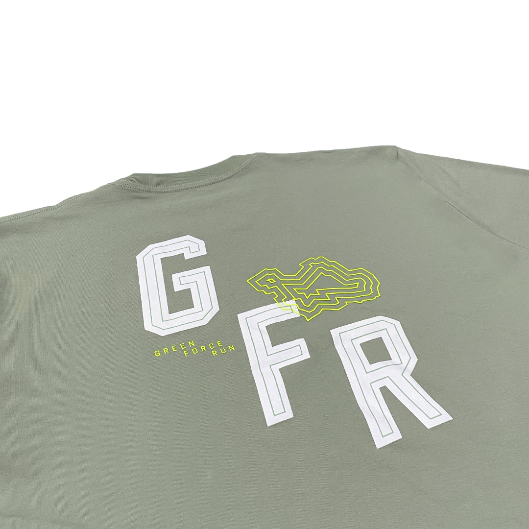 AZA x GFR Sub Topographic Oversize T-Shirt - Green