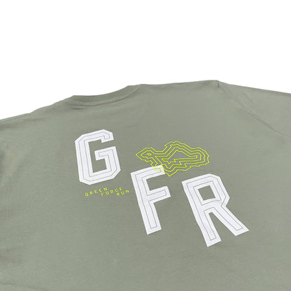 AZA x GFR Sub Topographic Oversize T-Shirt - Green