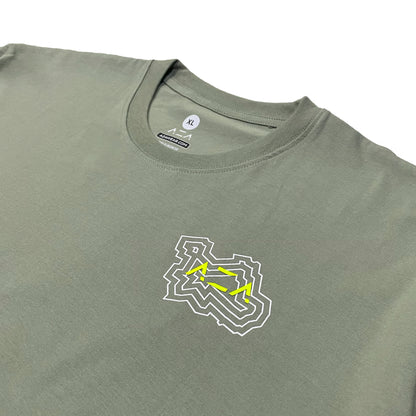 AZA x GFR Sub Topographic Oversize T-Shirt - Green