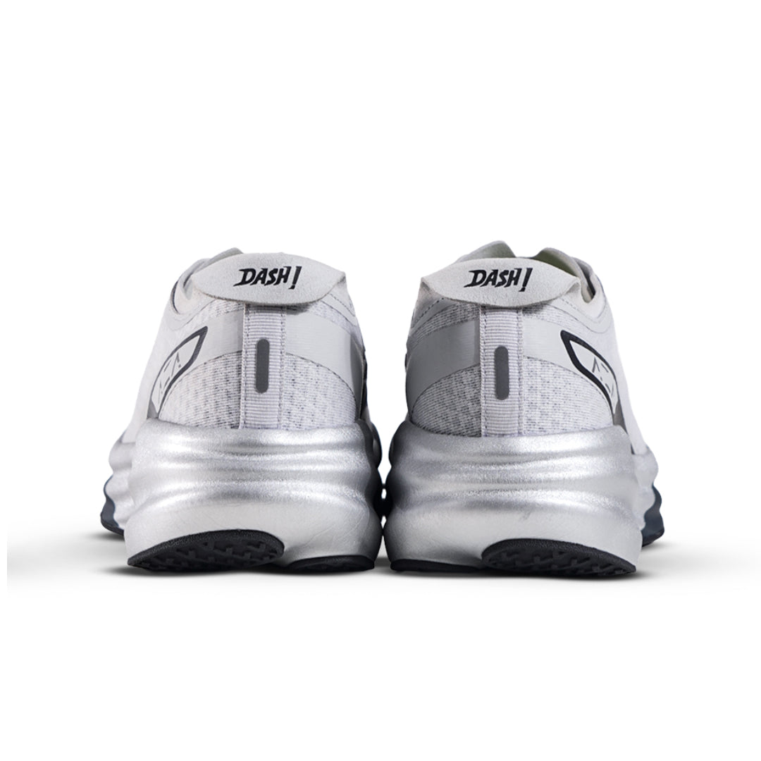 AZA Dash Silver Black Shoes - Silver