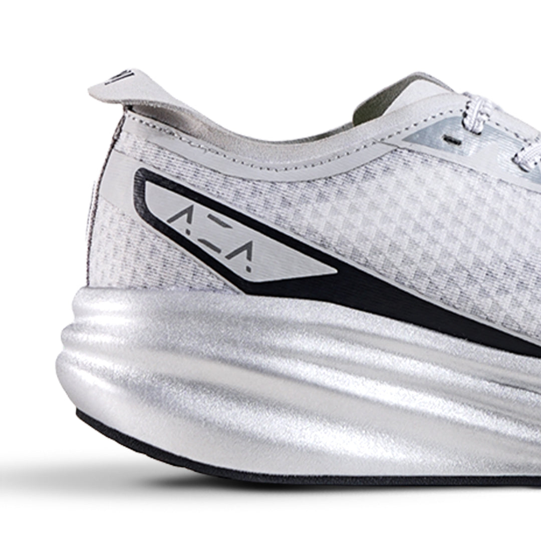 AZA Dash Silver Black Shoes - Silver