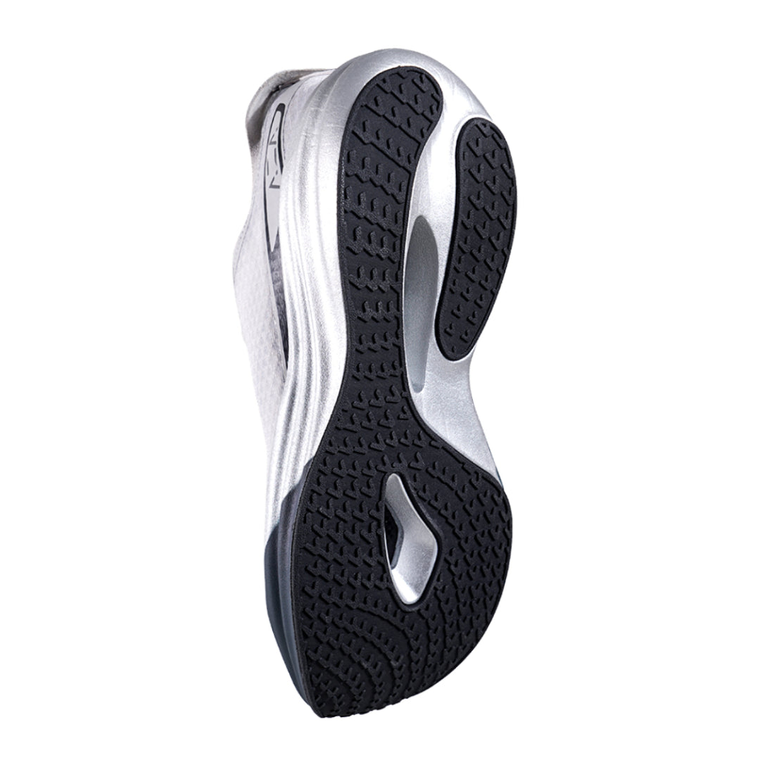 AZA Dash Silver Black Shoes - Silver