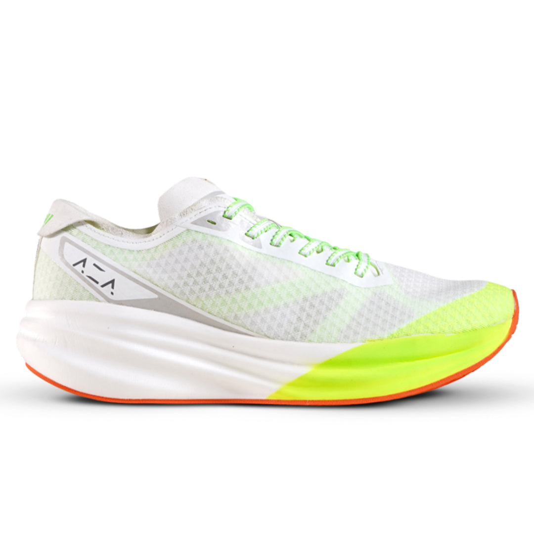 AZA Dash White Neon Green Shoes - White