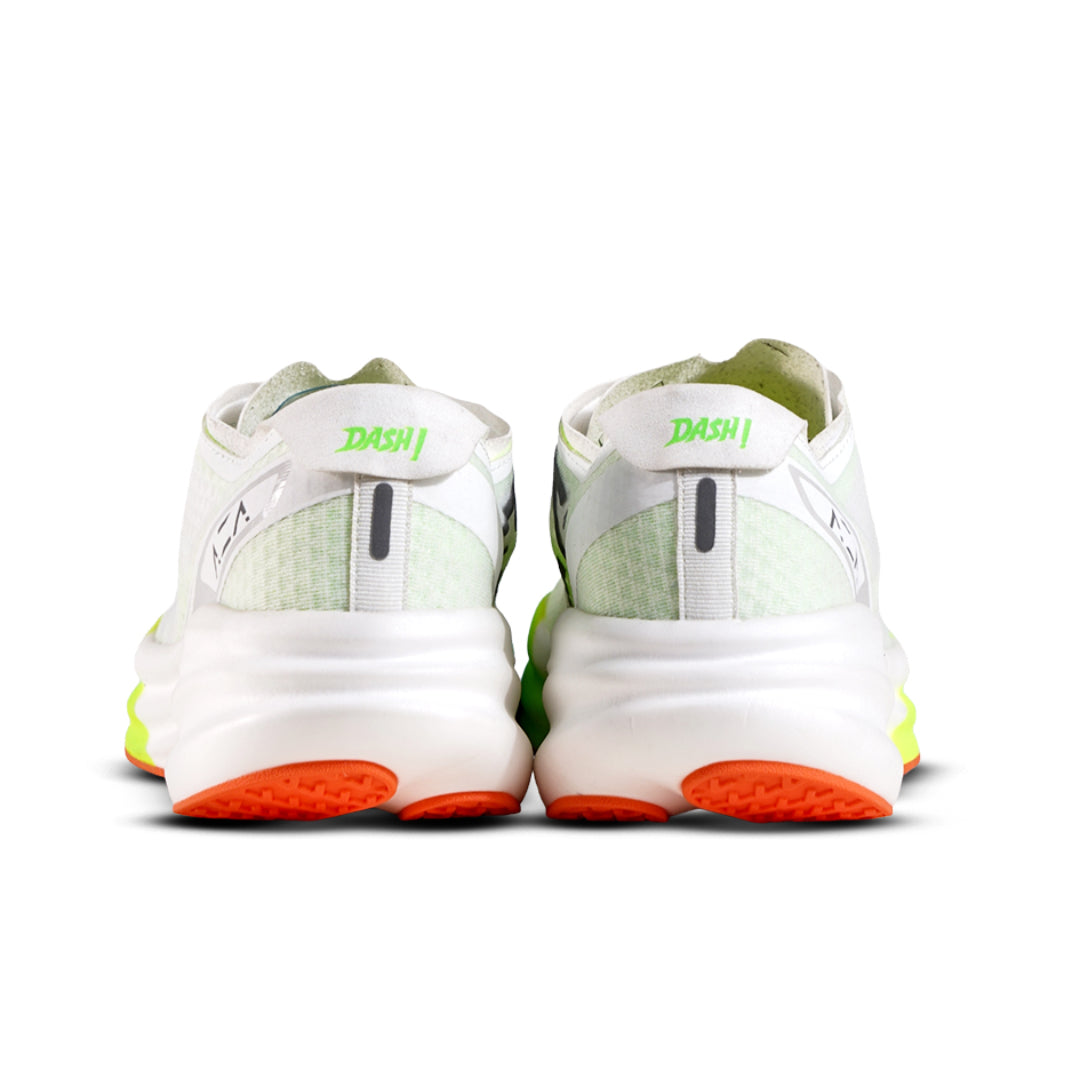 AZA Dash White Neon Green Shoes - White