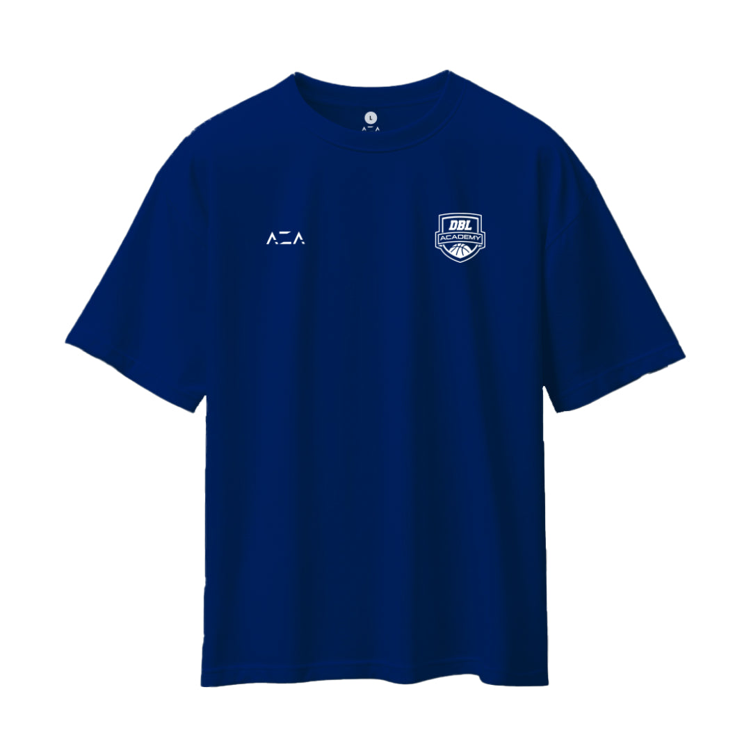 AZA X DBL Academy Hoop Graphic Oversized T-Shirt - Blue