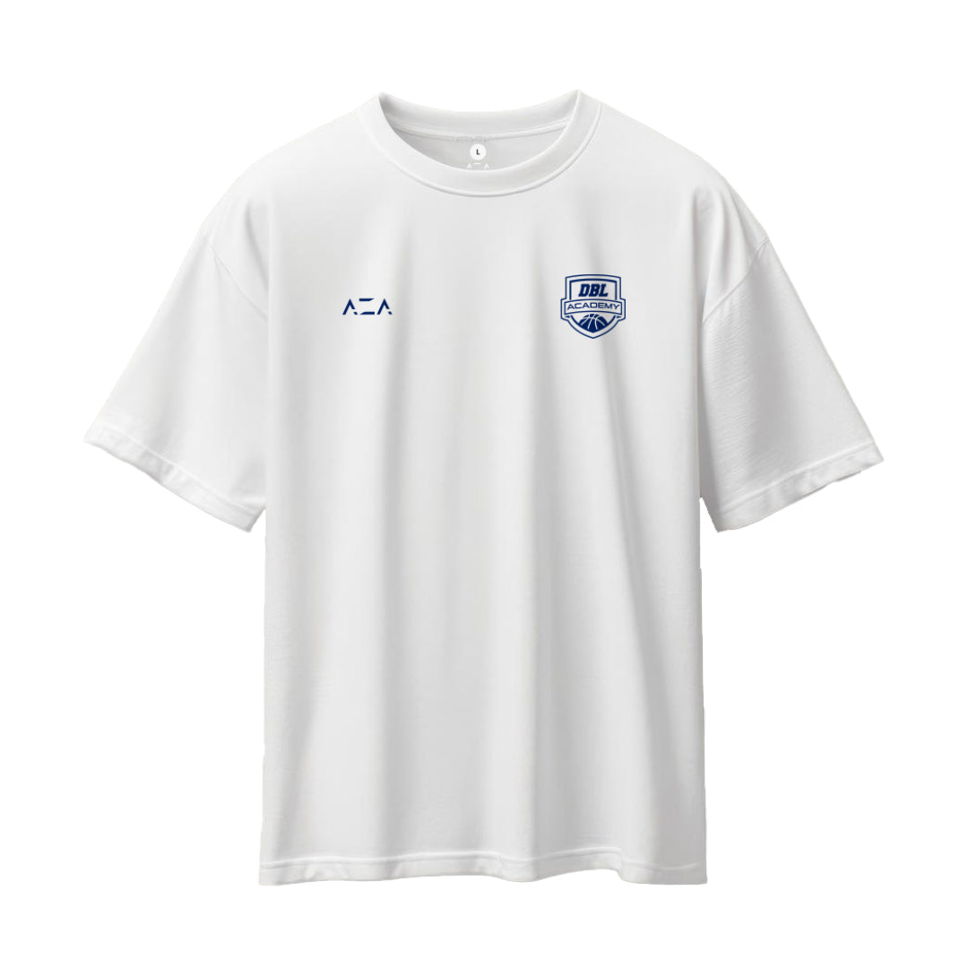 AZA x DBL Academy Hoop Graphic Oversized T-Shirt - White
