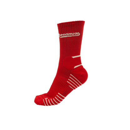 AZA x DBL Dreamers Alternate Crew Socks - Red
