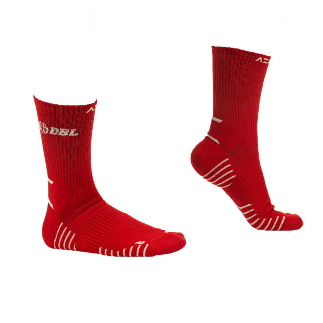 AZA x DBL Dreamers Alternate Crew Socks - Red