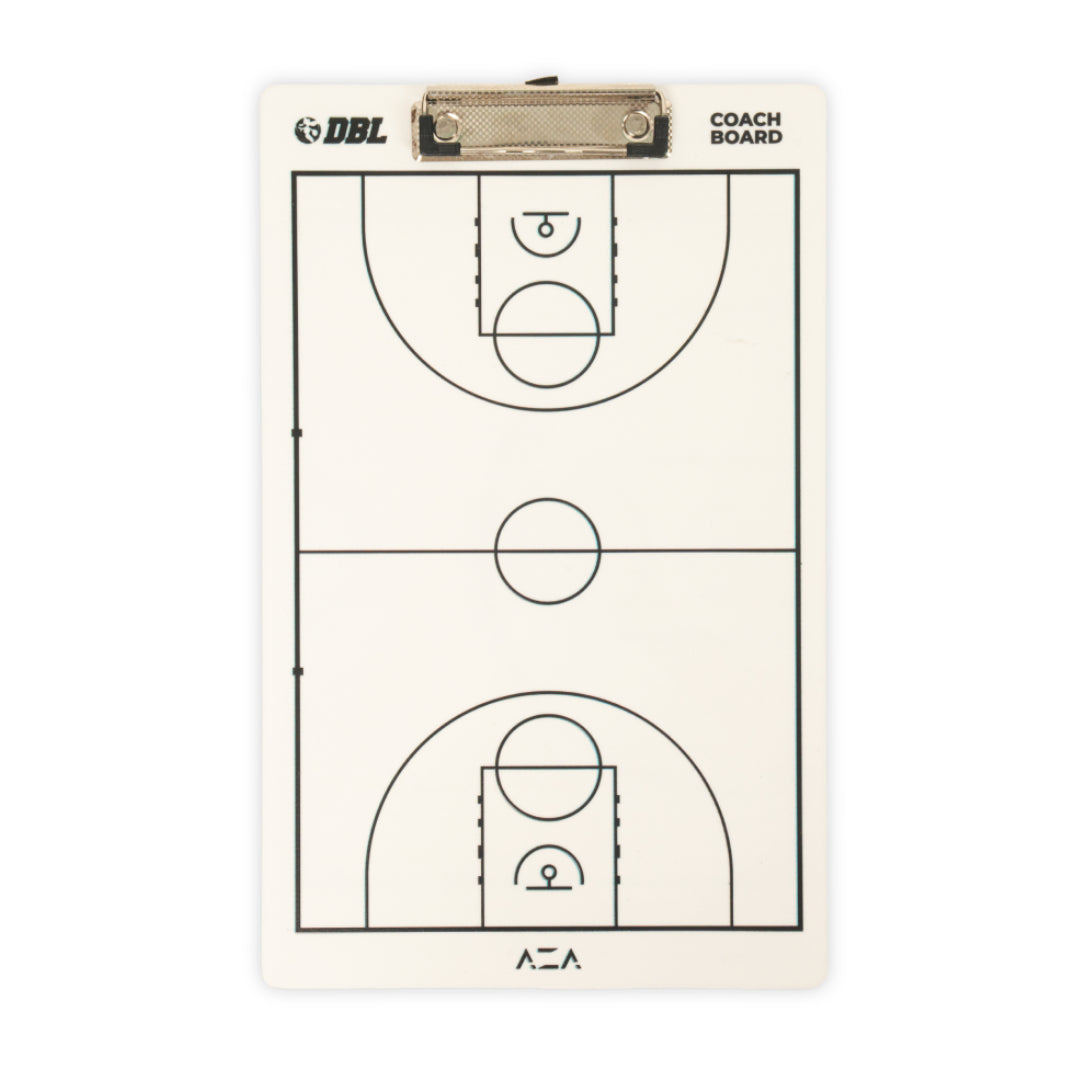 AZA x DBL Basketball Full and Half 2.0 Coach Board - White