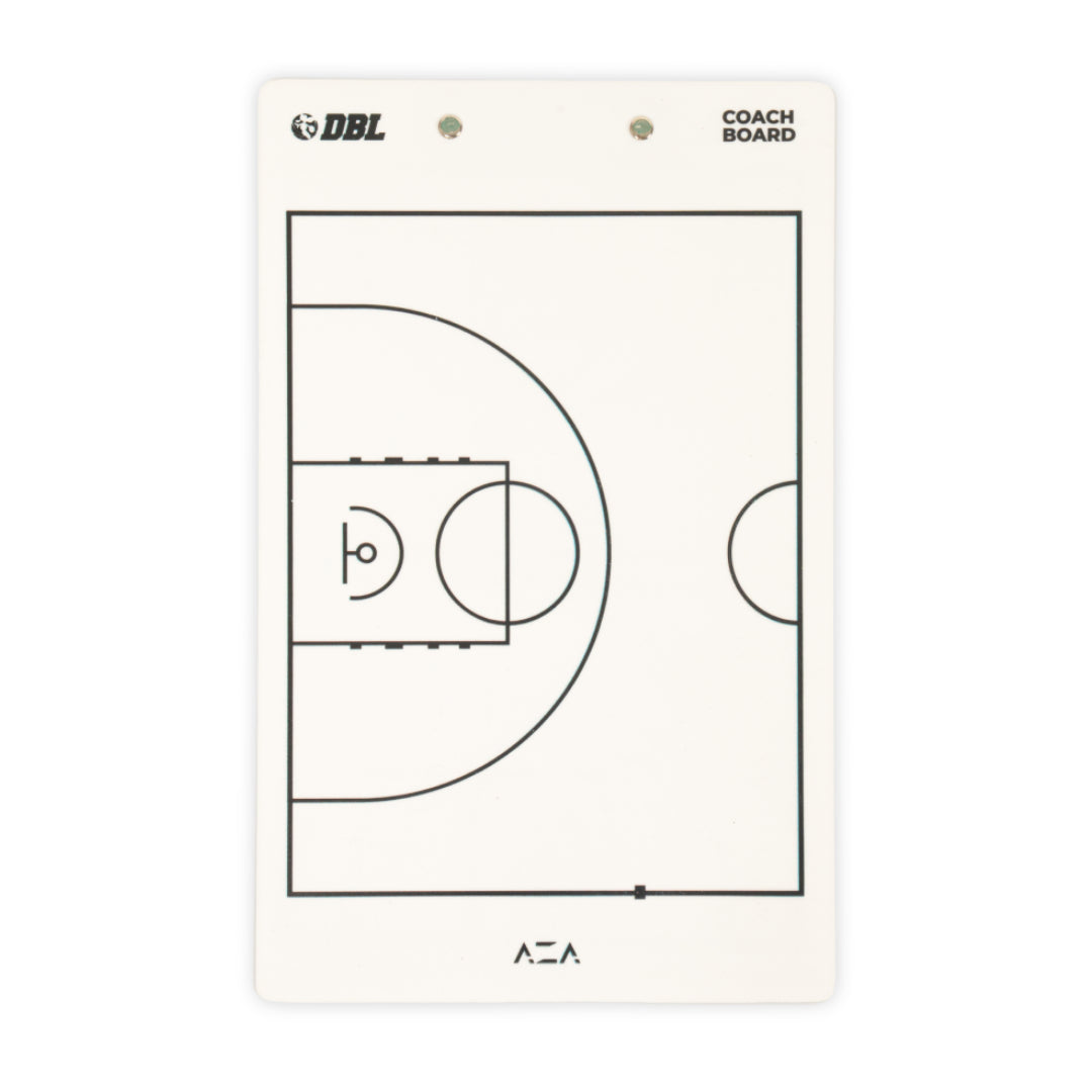 AZA x DBL Basketball Full and Half 2.0 Coach Board - White