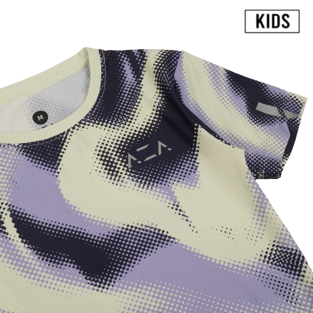 AZA x GFR Allover Print Motion Kids Jersey - Purple