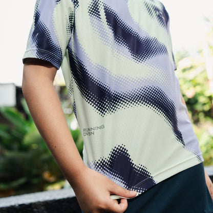 AZA x GFR Allover Print Motion Kids Jersey - Purple