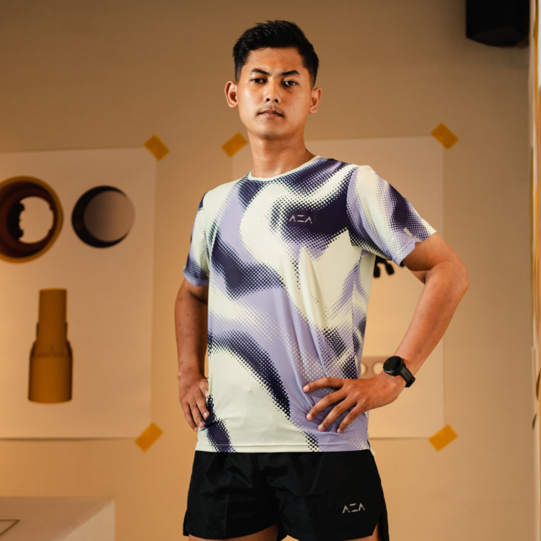 AZA x GFR Allover Print Motion Jersey - Purple