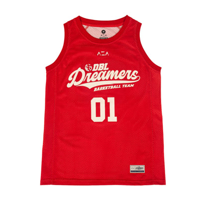 AZA x DBL Dreamers Alternate Basketball Jersey - Red