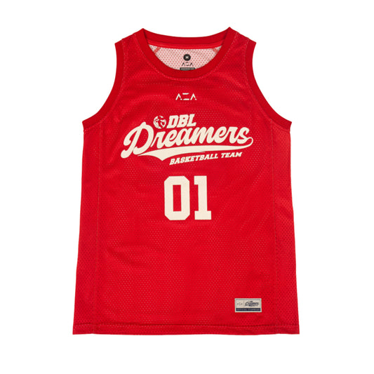 AZA x DBL Dreamers Alternate Basketball Jersey - Red