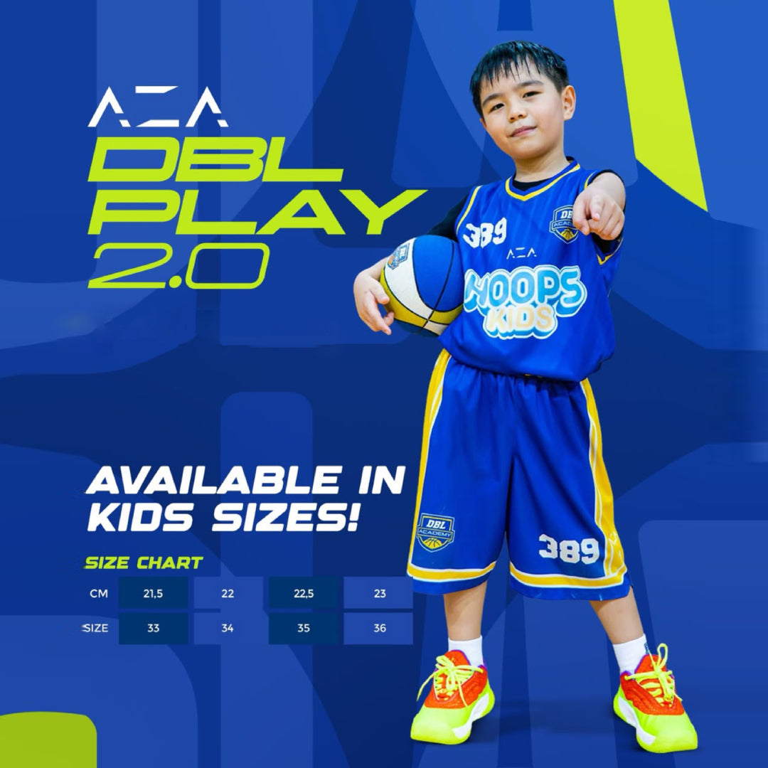 AZA DBL Play 2.0 Kids Basketball Shoes - Lime Light