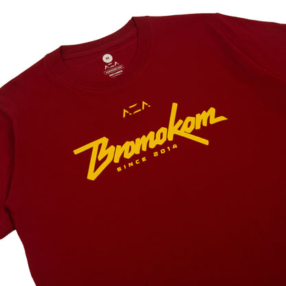 AZA x MAINSEPEDA Bromo KOM Since 2014 T-Shirt - Maroon