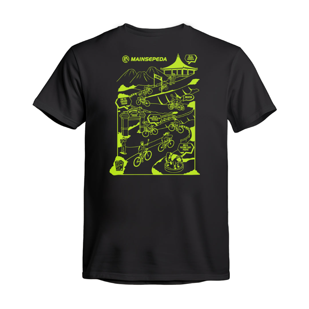 AZA x MAINSEPEDA Bromo KOM Since 2014 T-Shirt - Black