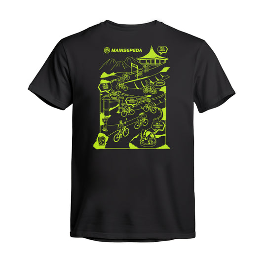 AZA x MAINSEPEDA Bromo KOM Since 2014 T-Shirt - Black