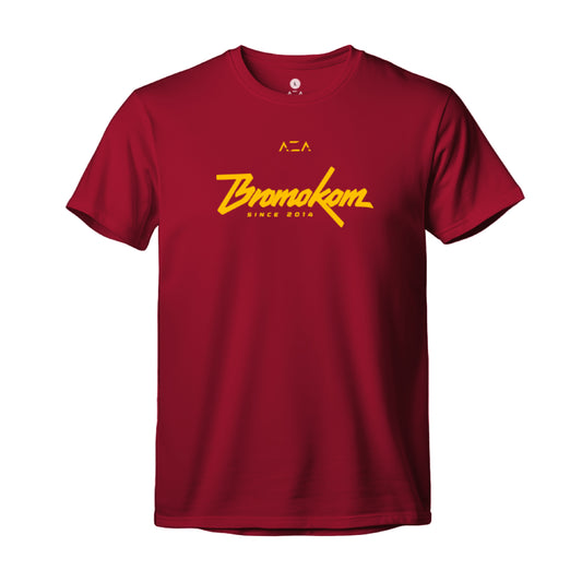 AZA x MAINSEPEDA Bromo KOM Since 2014 T-Shirt - Maroon
