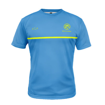 AZA x MAINSEPEDA T-Shirt Safety First Edition (Blue Neon)