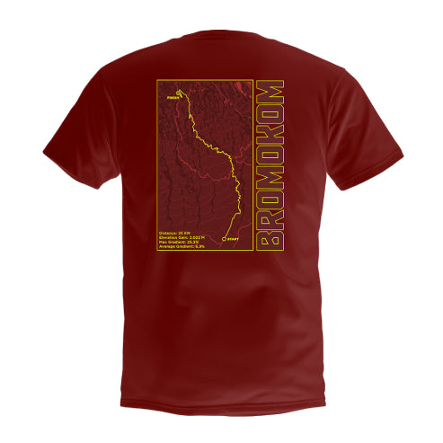 AZA x MAINSEPEDA T-Shirt Bromo KOM X - Maroon