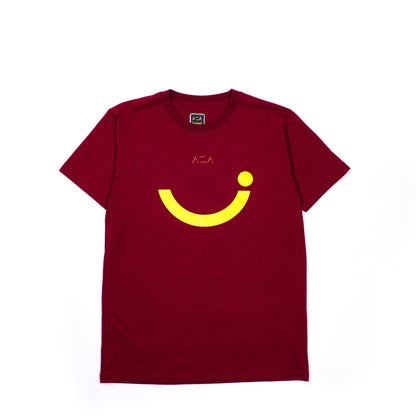 AZA x DBL Varsity 2022 Series T-Shirt Smiley Icon - Maroon