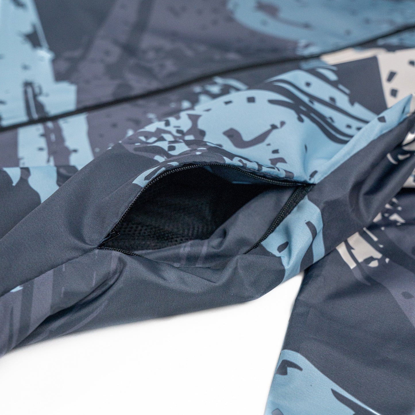 AZA Windbreaker Jacket - Abstract Blue