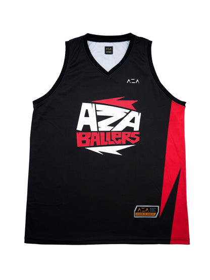 AZA Manga Ballers Basketball Jersey - Black / Red