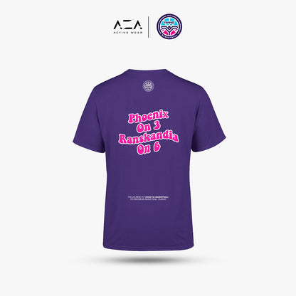 AZA x RANS T-Shirt (Phoenix On 3 Ranskandia On 6) - Purple