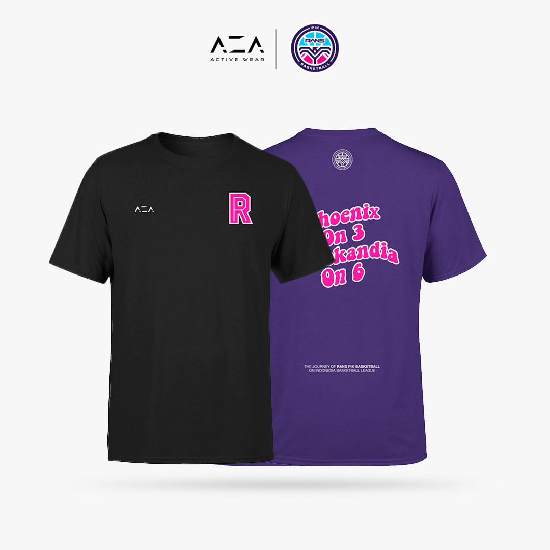 AZA x RANS T-Shirt (Phoenix On 3 Ranskandia On 6) - Black
