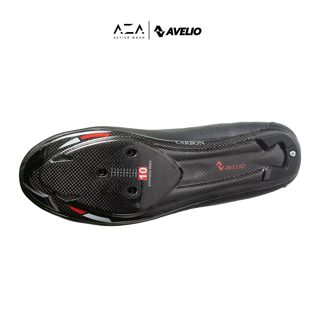 AZA x Avelio AA Signature Cycling Shoes - Black / Copper (Sepatu Sepeda Karbon)