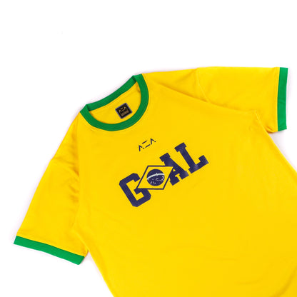 AZA Tshirt Goal Edition - Brazil Yellow