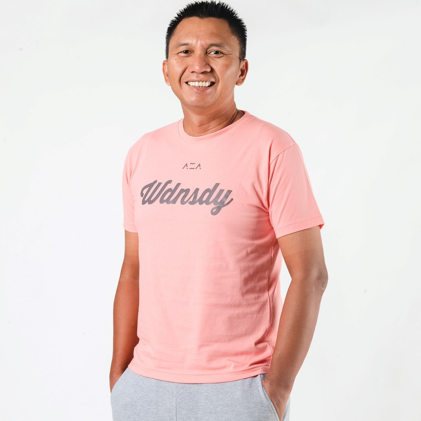 AZA x WDNSDY Logo T-Shirt - Pink