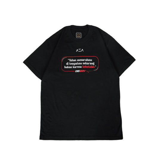 AZA x Disway Word T-Shirt - Black