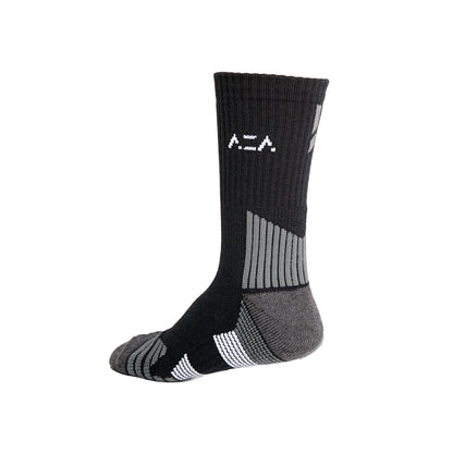 AZA Elite Crew Socks - Black